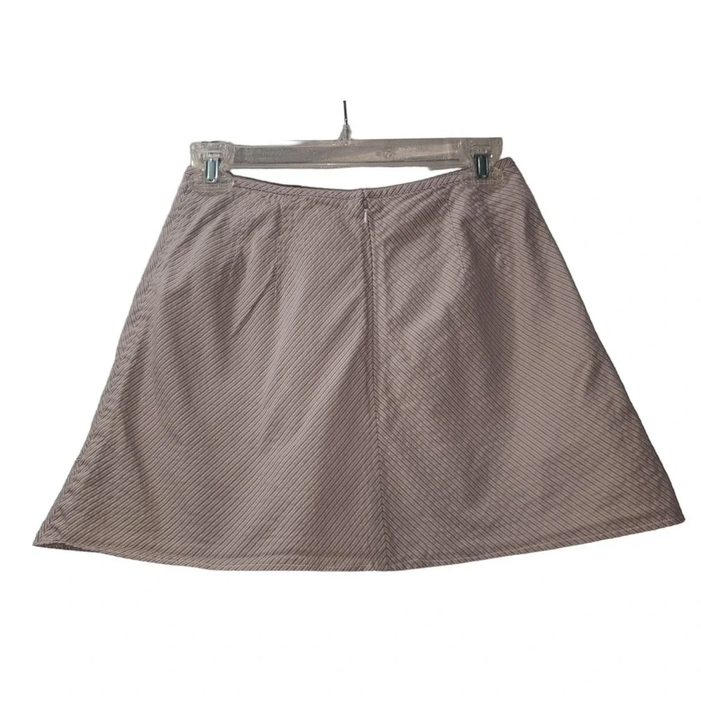J.Jill A-Line Skirt Pockets Striped Casual Career Mini Skirt Size‎ 2